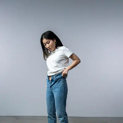 High-Rise Tapered Jean